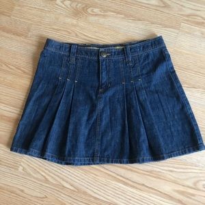 Denim pleated skirt Size 16.5”